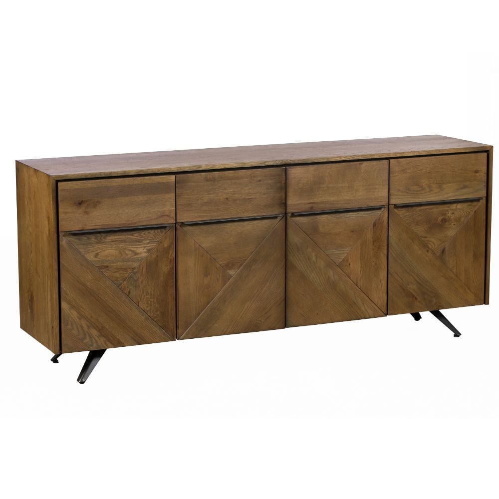 Burlington Collection - White Oak 4 Door Sideboard
