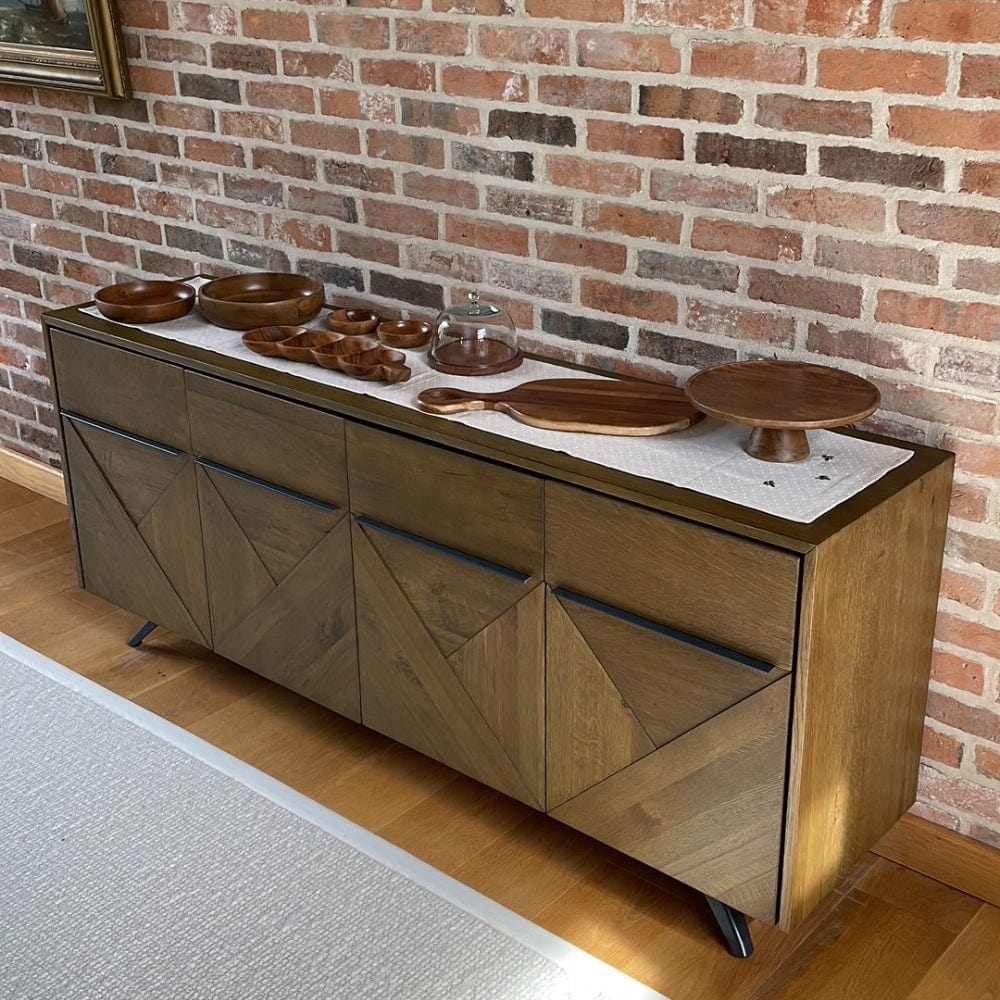 Burlington Collection White Oak 4 Door Sideboard