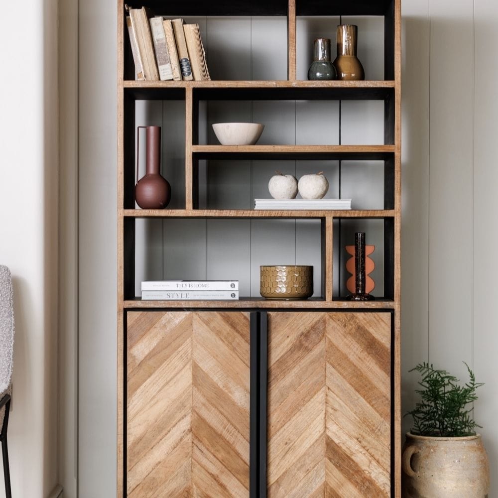 Richmond Collection - Reclaimed Solid Teak Wood Bookcase