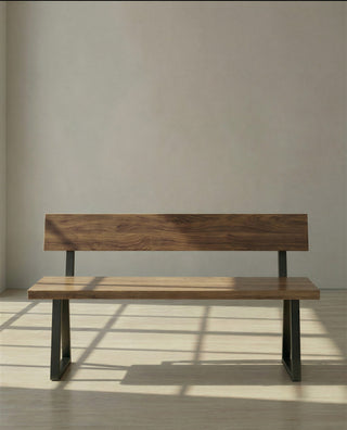 Bespoke Collection - Reclaimed Bench with Back - Triangle Frame