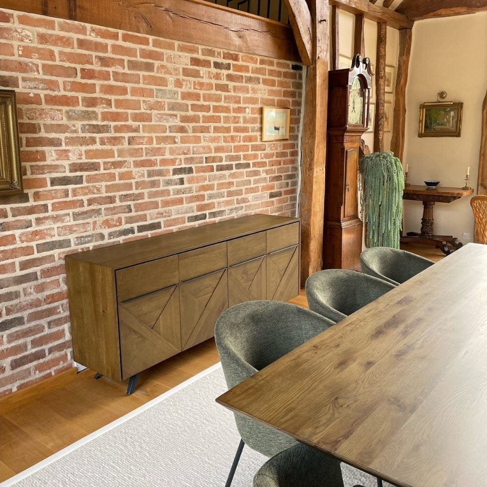 Burlington Collection White Oak 4 Door Sideboard