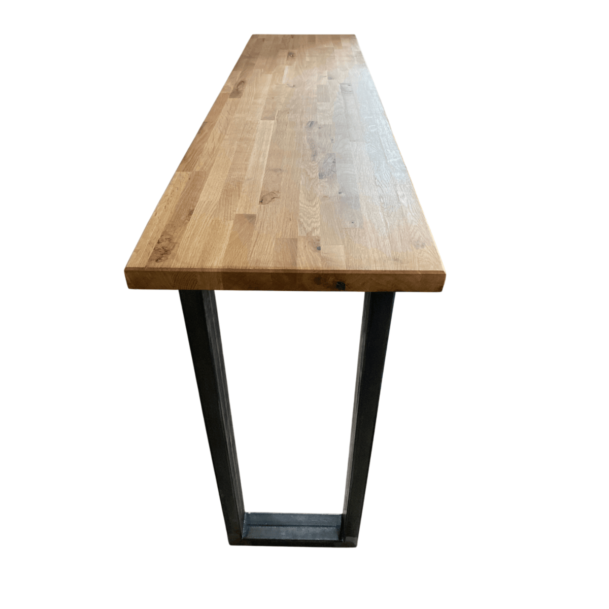 Bespoke Collection - Staved Oak Breakfast Bar Table - Chunky U Base