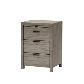 Florence Collection - Reclaimed Wood 3 Drawer Bedside Table