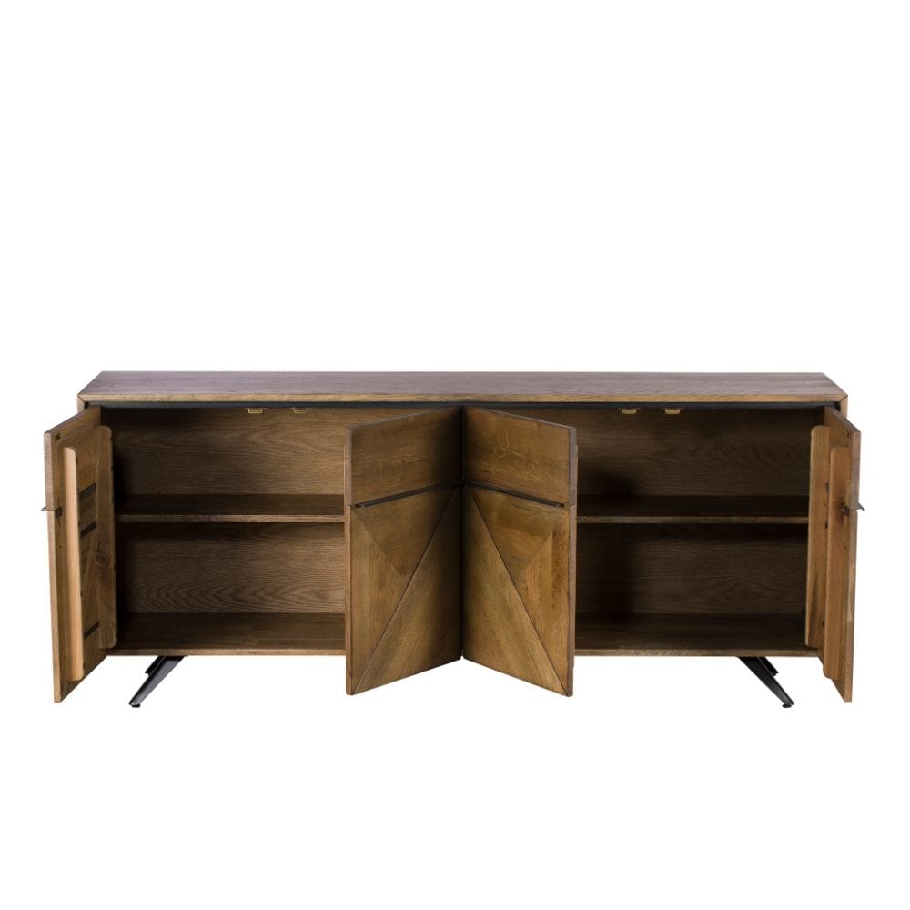 Burlington Collection - White Oak 4 Door Sideboard