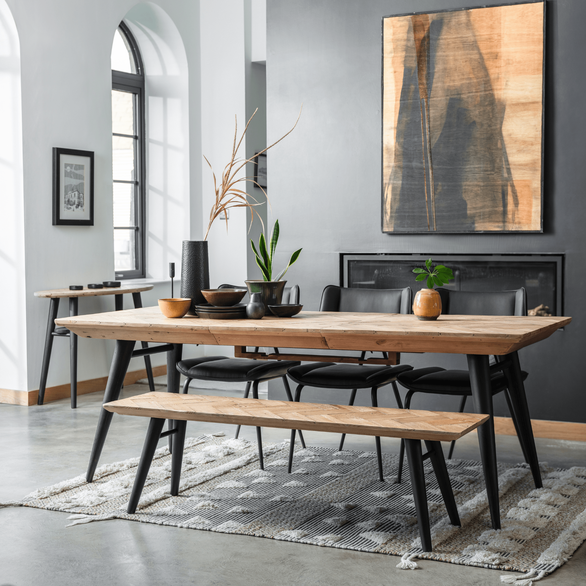 Chaville Extending Reclaimed Dining Table (160cm - 210cm)