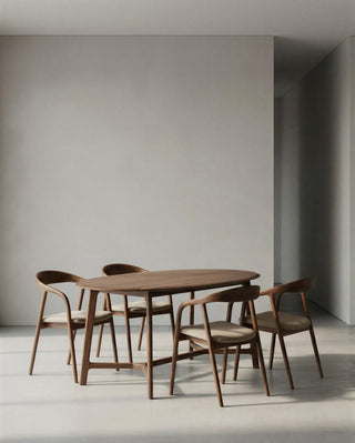 Clarendon Solid Walnut 180cm Oval Dining Table