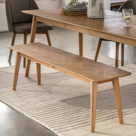 Avezzano Solid Oak 150cm Bench