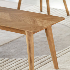 Avezzano Solid Oak 150cm Bench