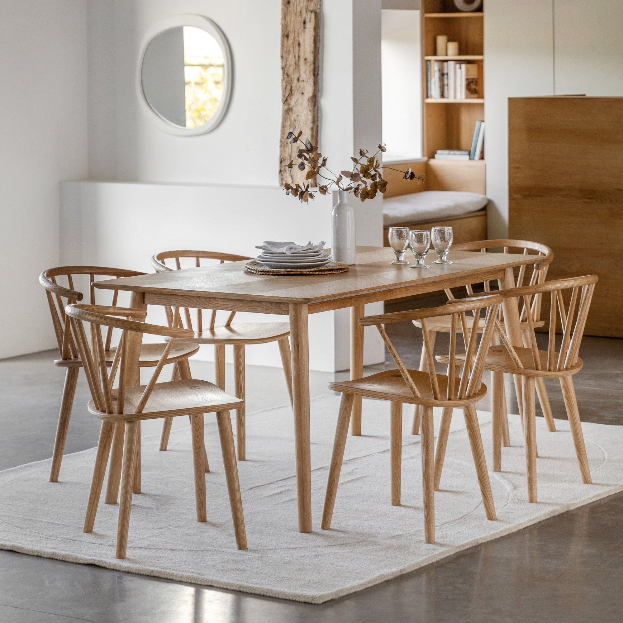 Avezzano Solid Oak 160cm Dining Table