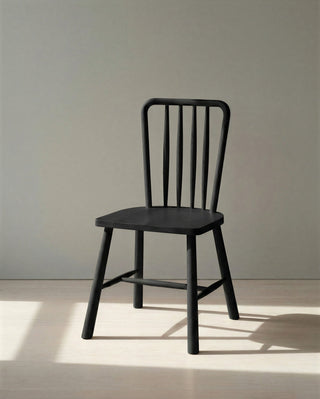 Halberton Oak Dining Chair - Black (Set of 2)