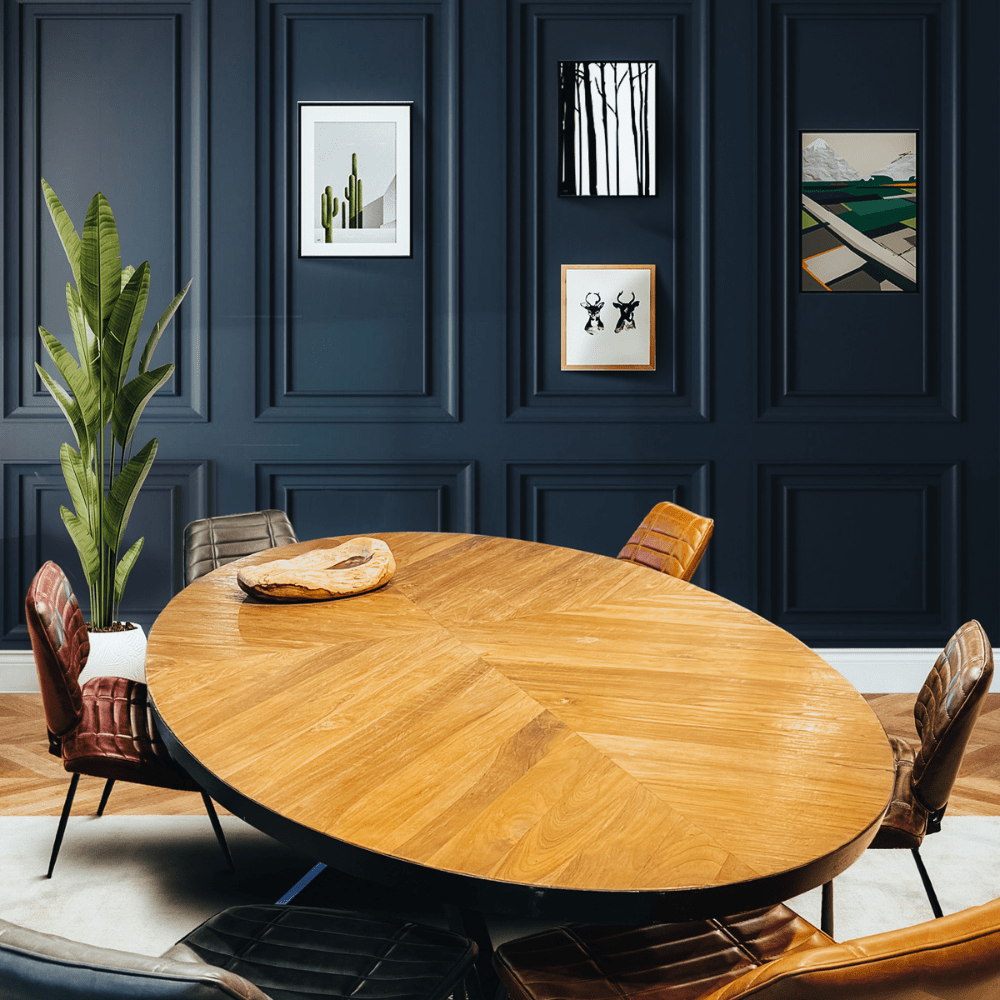 Ballimore Solid Teak Oval Dining Table