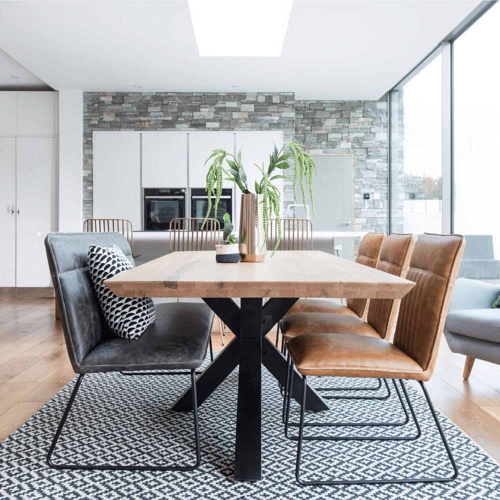 Kingston Collection - 200cm Solid Oak Dining Table