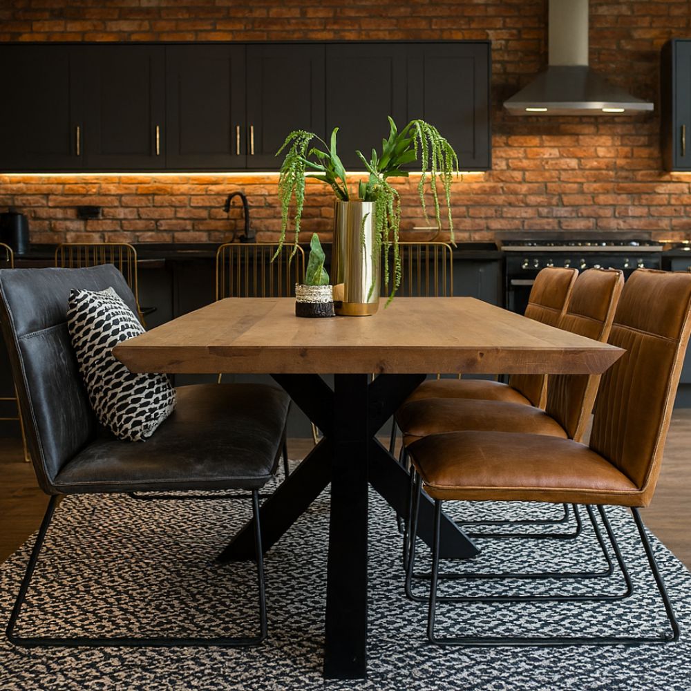 Kingston Collection - 200cm Solid Oak Dining Table