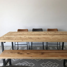 Bespoke Collection - Extending Reclaimed Dining Table - U Base