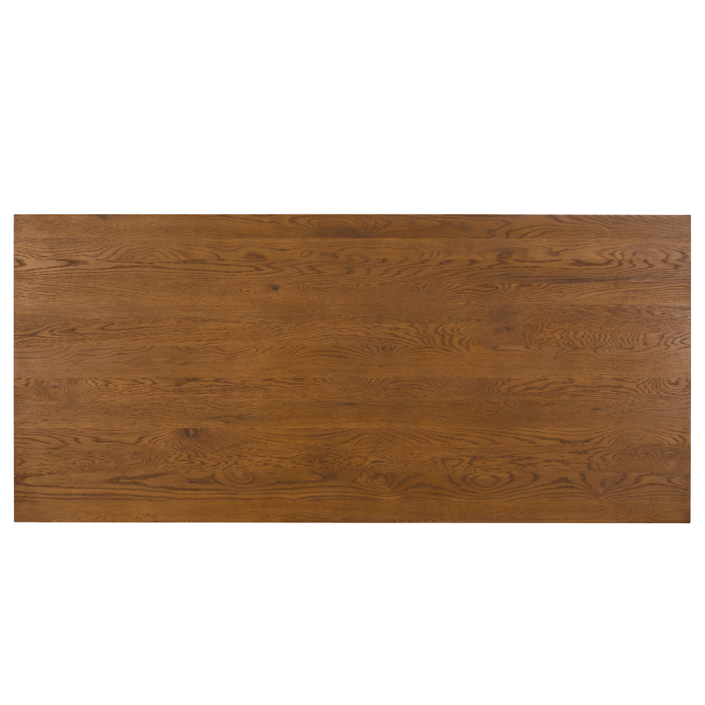 solid oak wood table