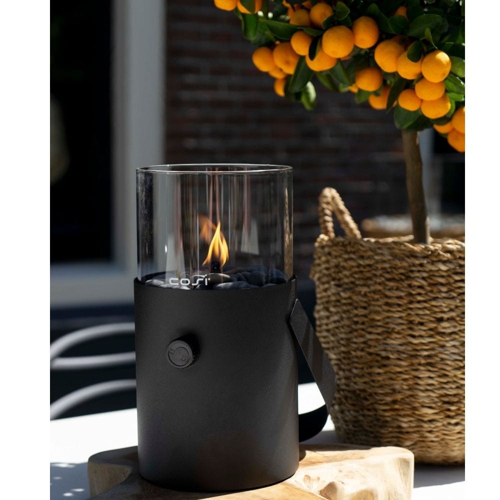 Outdoor Black Portable Fire Lantern
