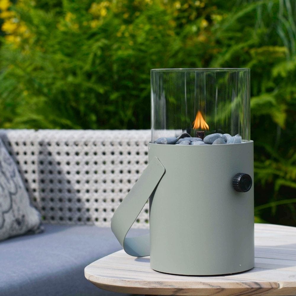 Outdoor Green Portable Fire Lantern