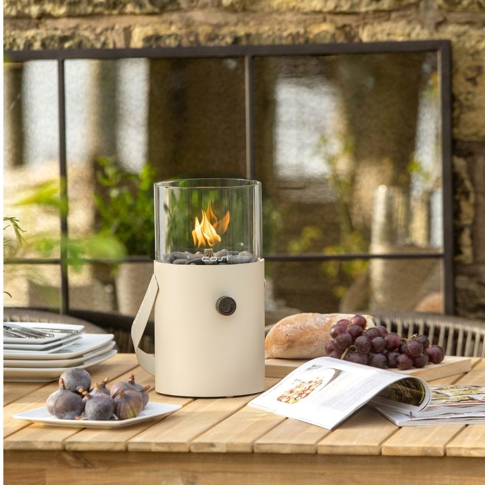 Outdoor Ivory Portable Fire Latern