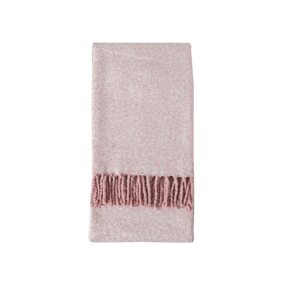Faux Mohair Herringbone Throw - 5 Colours