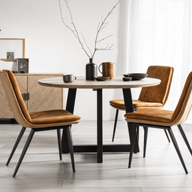 Malmö Collection - Reclaimed Wood 120cm Round Dining Table