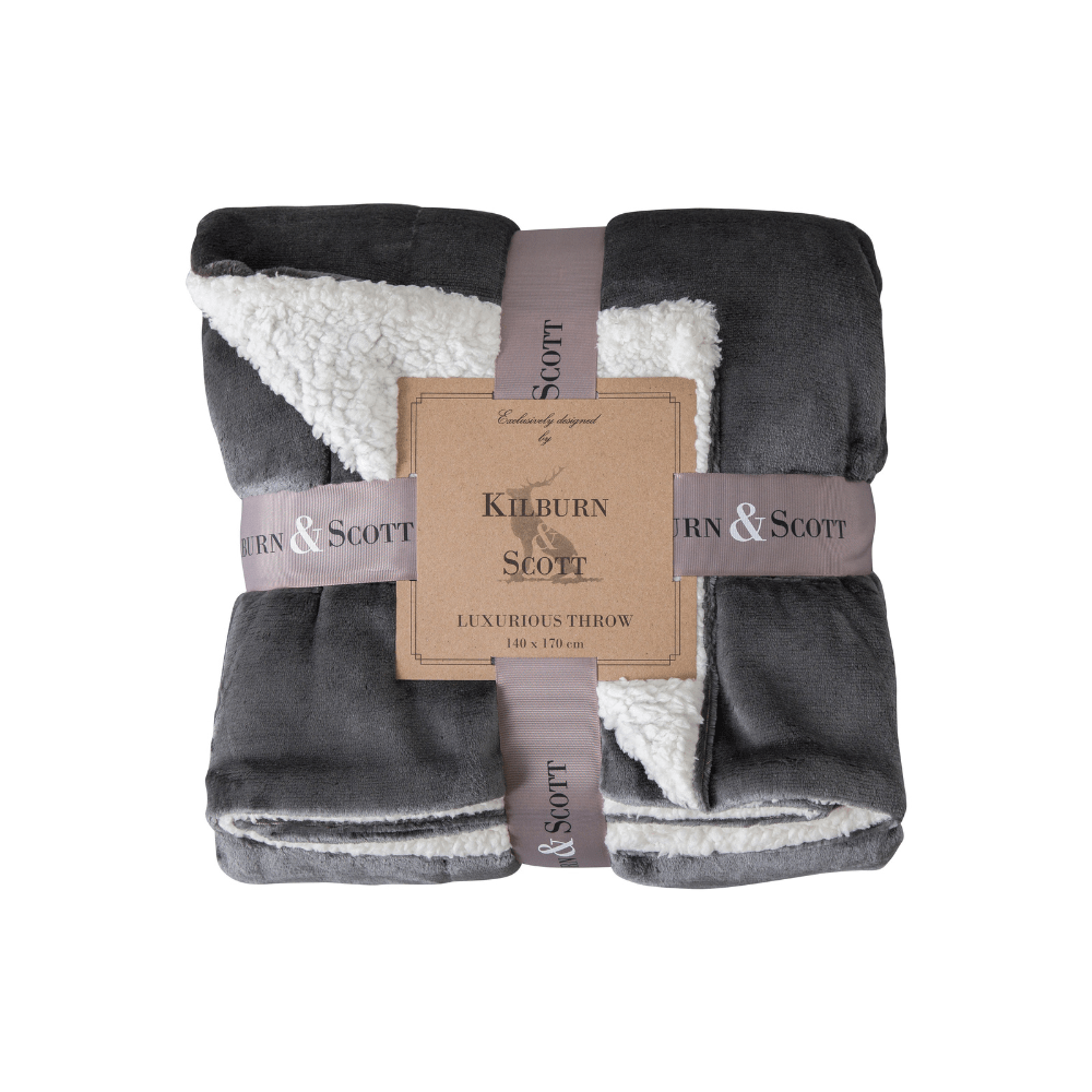 Sherpa Fleece Throw - 4 Colours