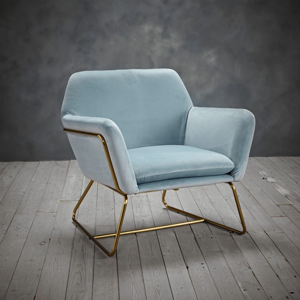 Moko Vintage Velvet Lounge Chair