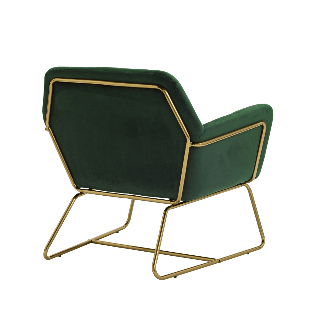Moko Vintage Velvet Lounge Chair