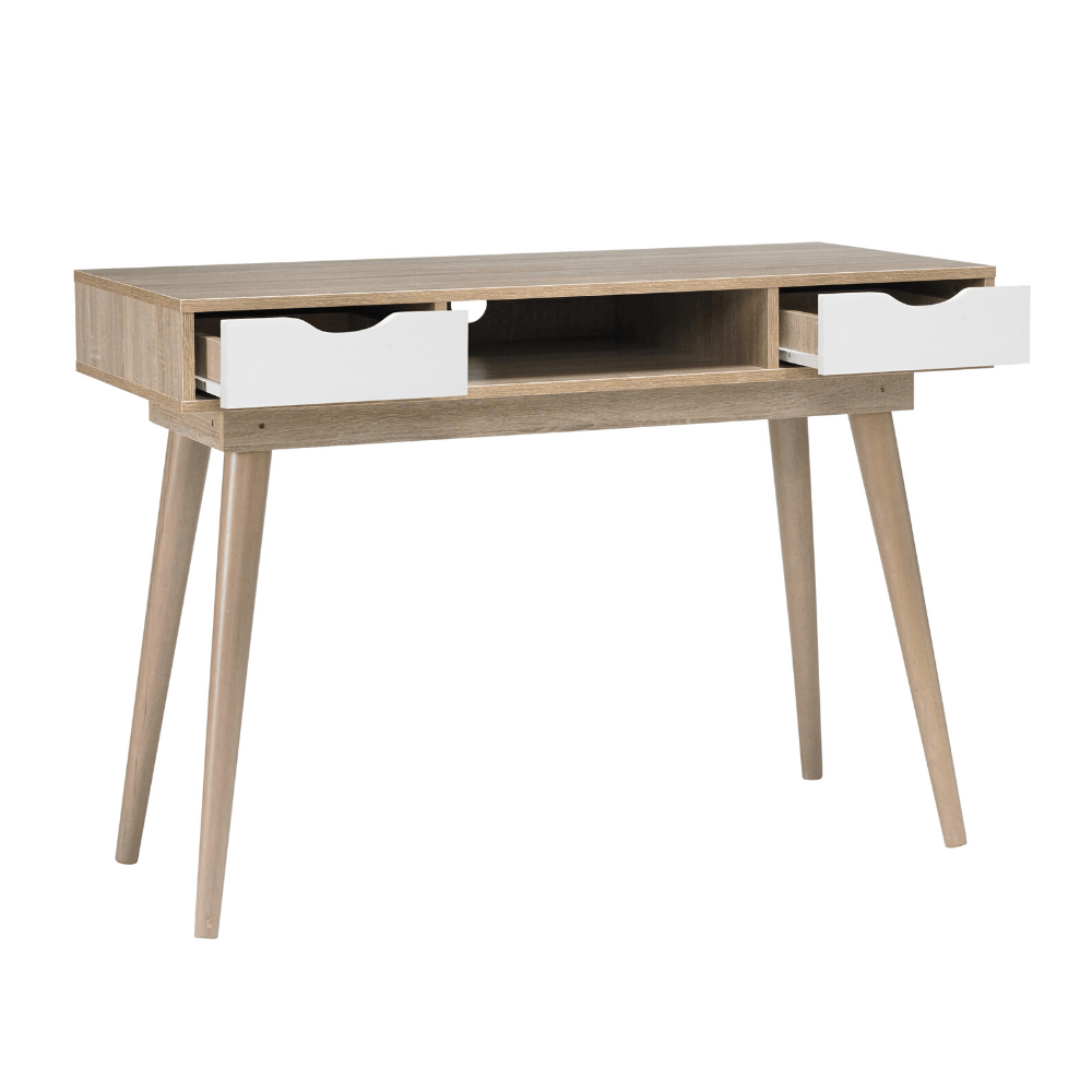 Scandi desk with deals drawers