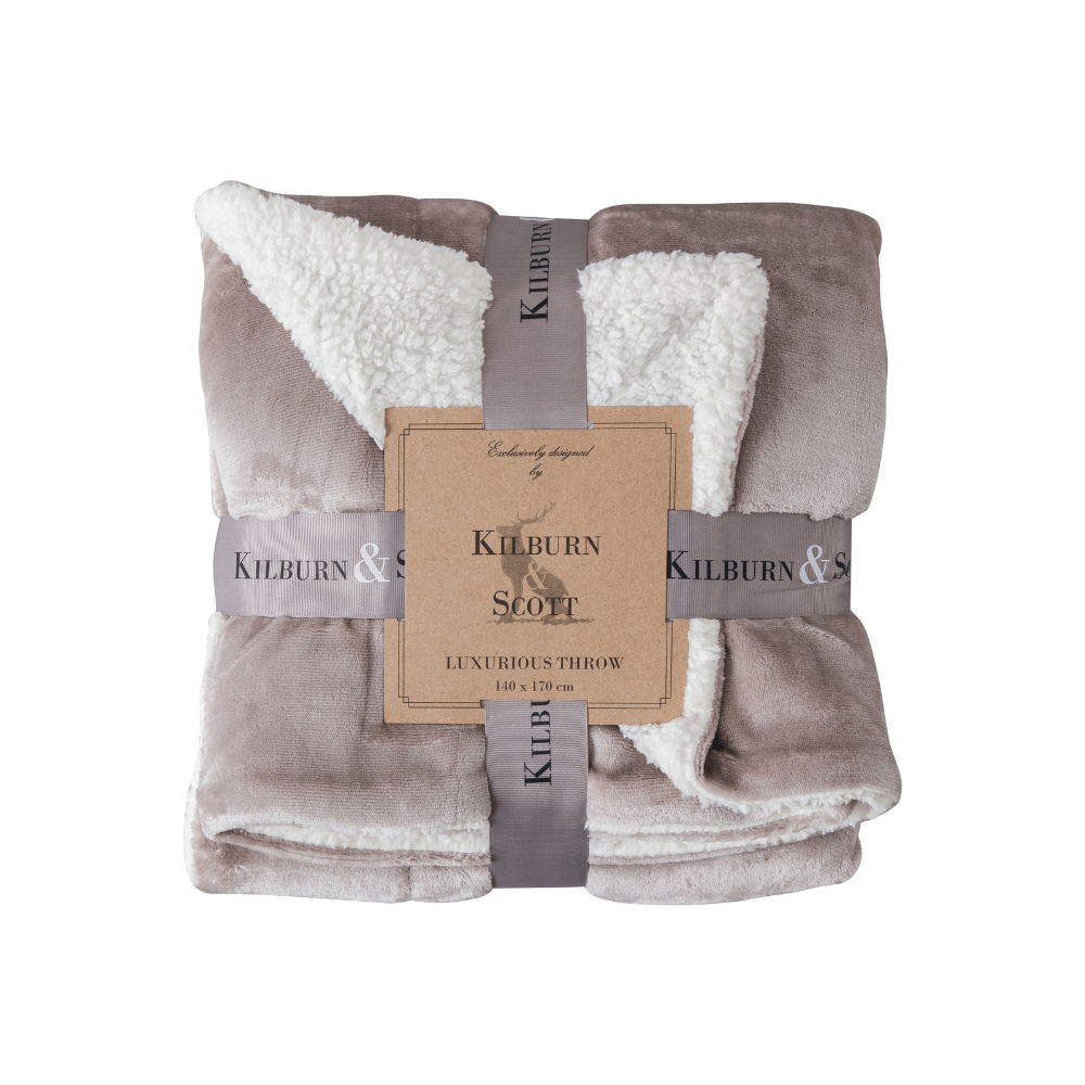 Sherpa Fleece Throw - 4 Colours