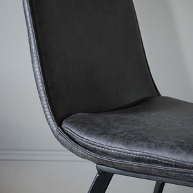 Carnaby Dining Chair - Charcoal Grey (Set of 2)