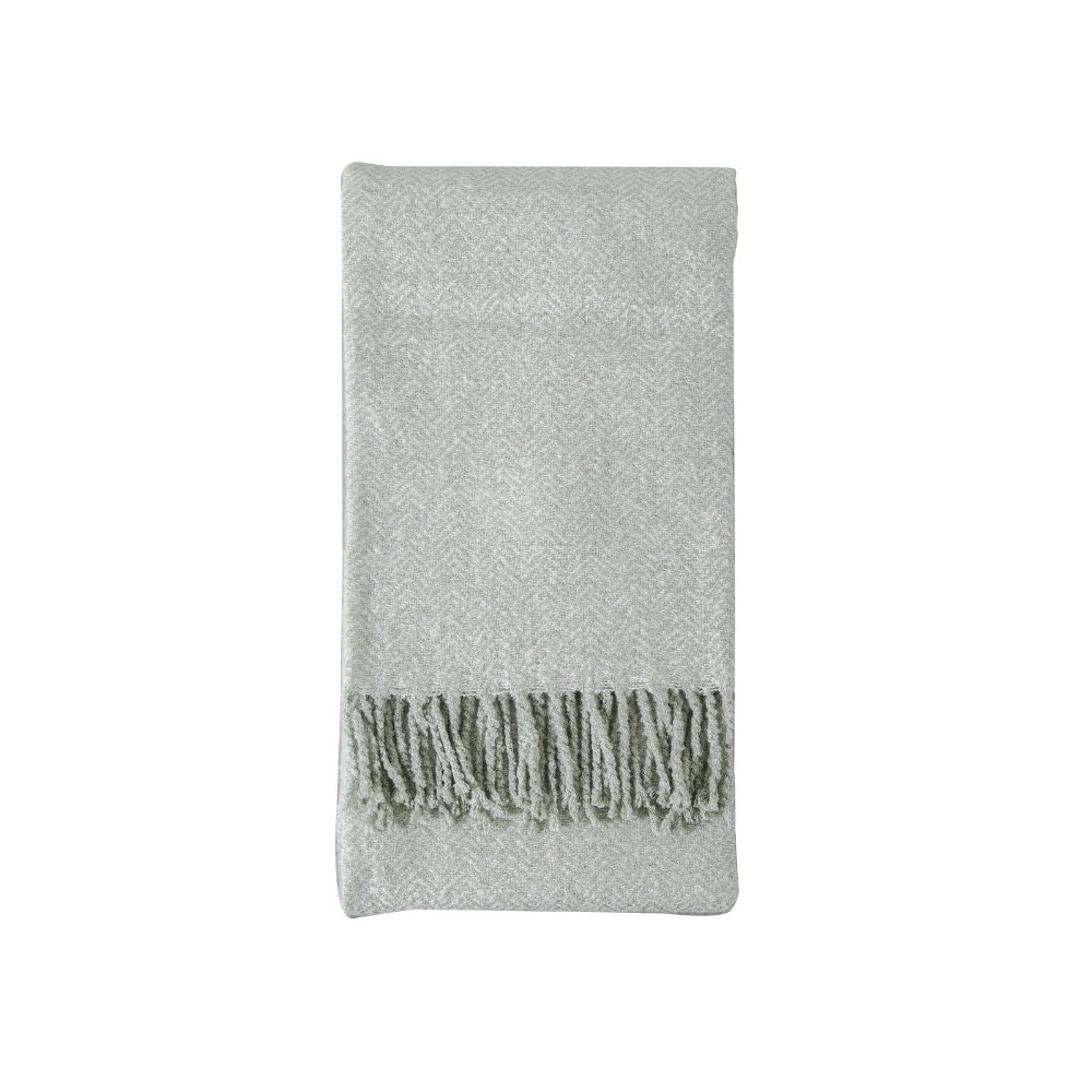 Faux Mohair Herringbone Throw - 5 Colours