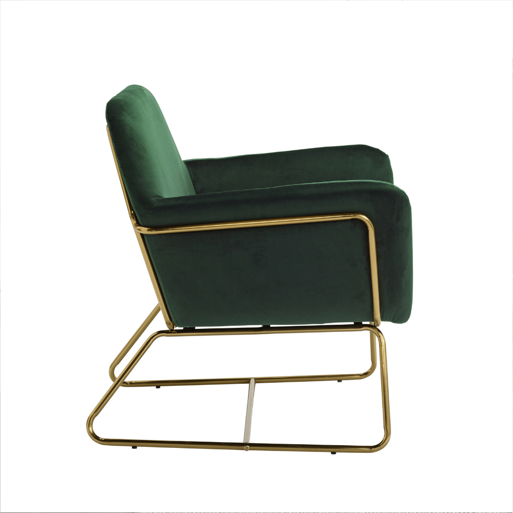 Moko Vintage Velvet Lounge Chair