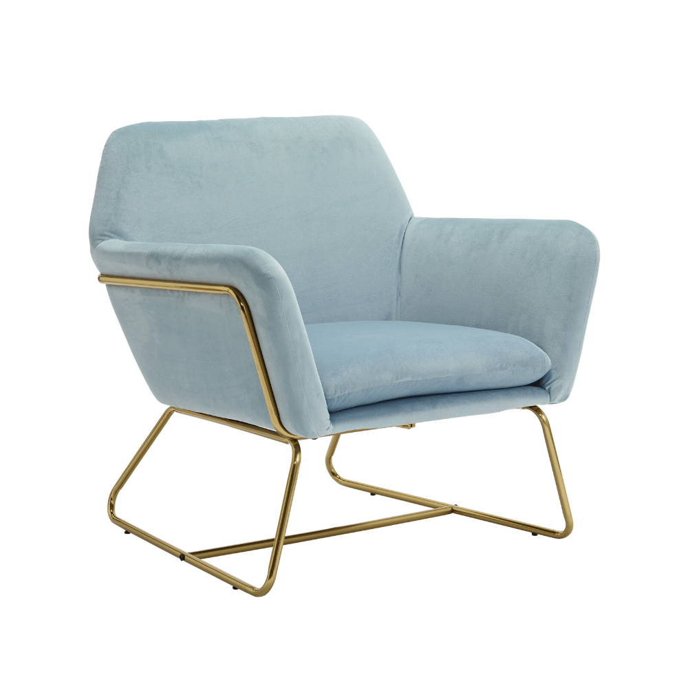 Moko Vintage Velvet Lounge Chair