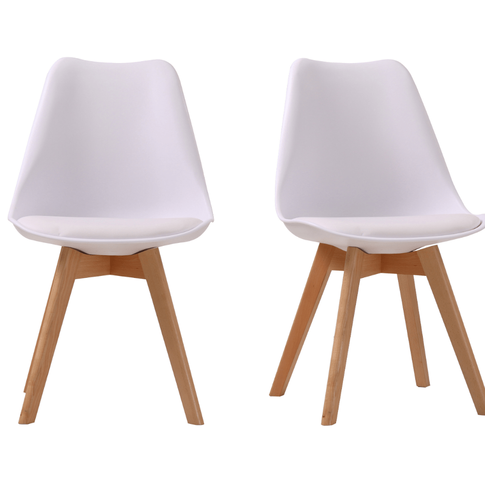 White discount scandi chair