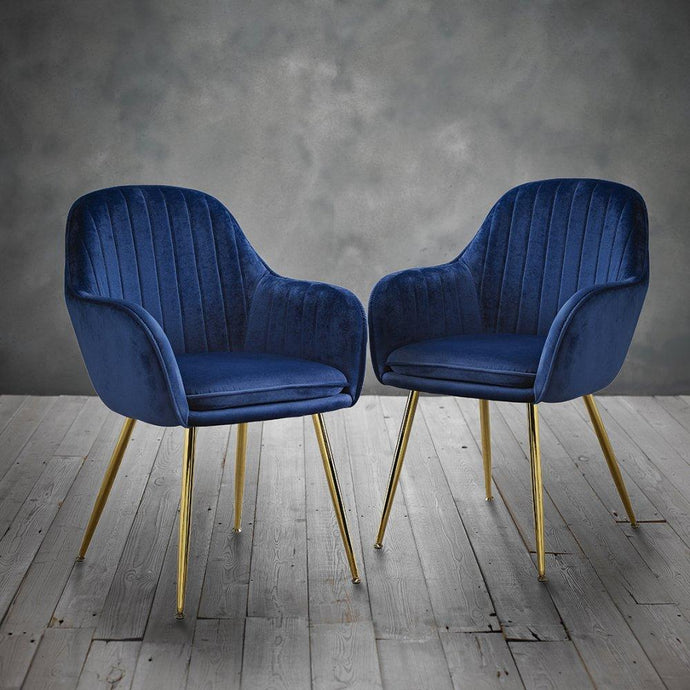 Como Vintage Velvet Chairs