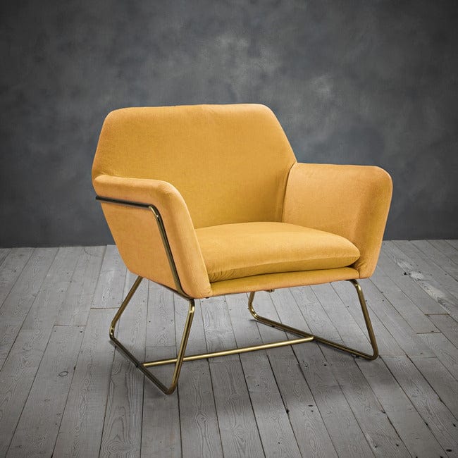 Moko Vintage Velvet Lounge Chair
