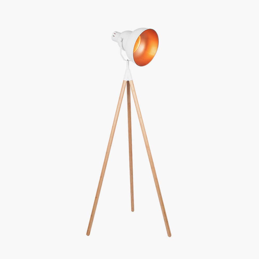 Dalston Floor Lamp - White / Natural