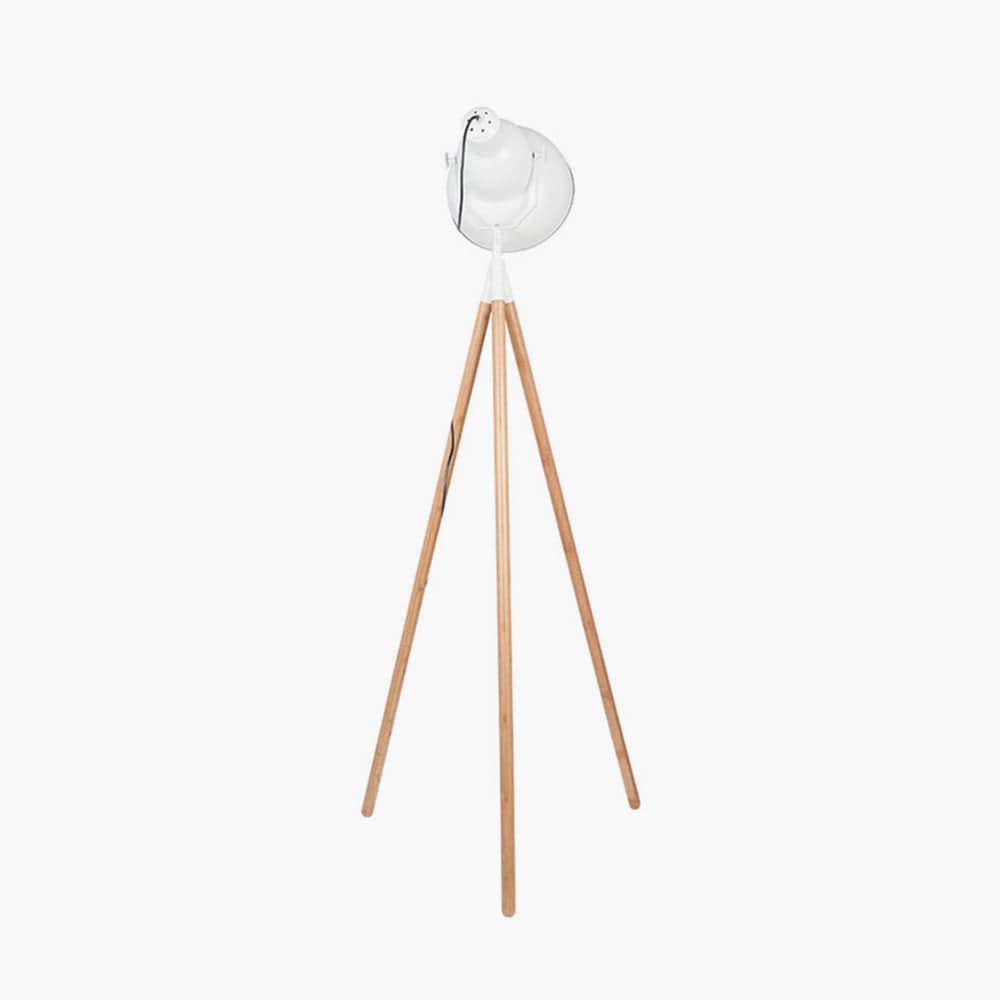 Dalston Floor Lamp - White / Natural
