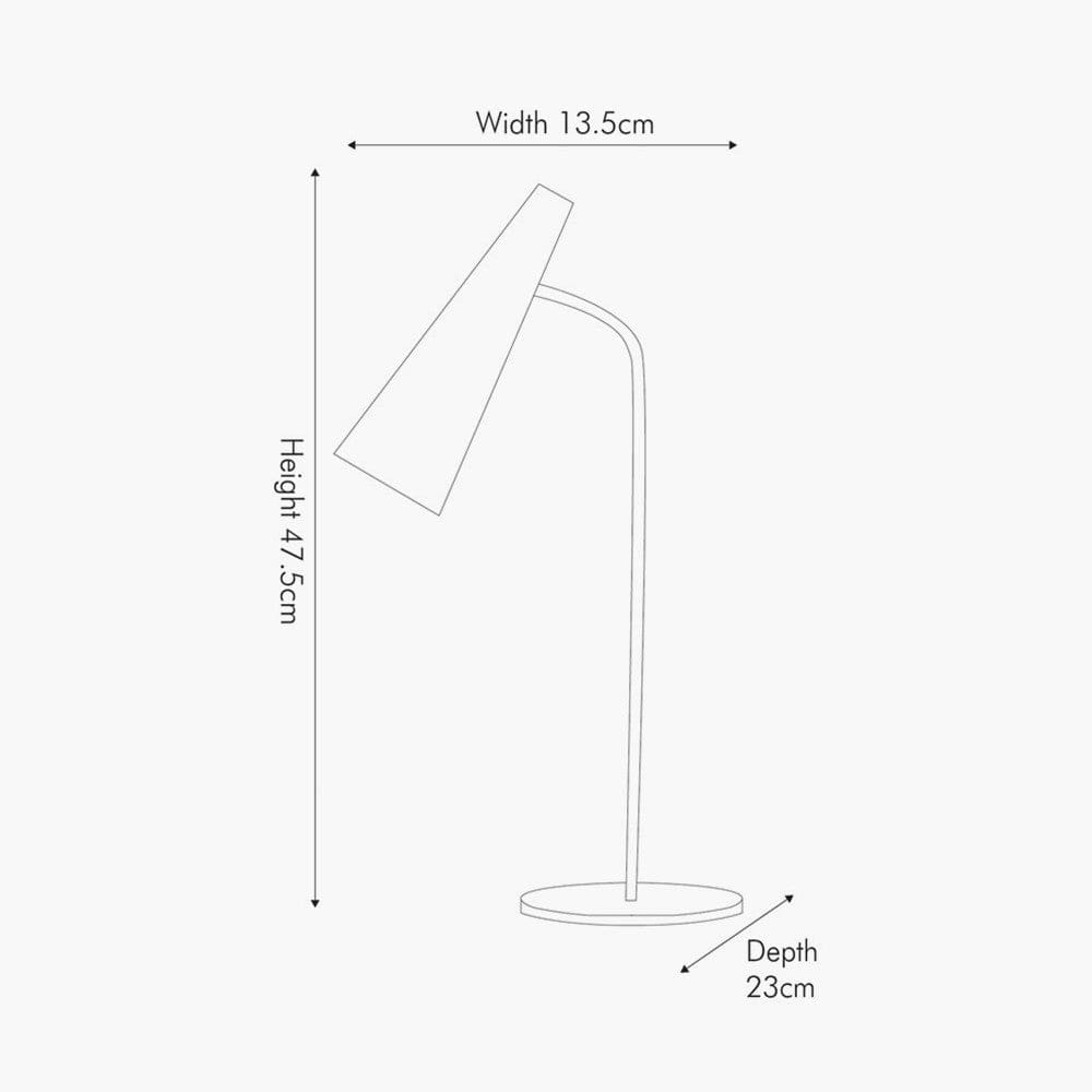 Iford Antique Silver Table Lamp