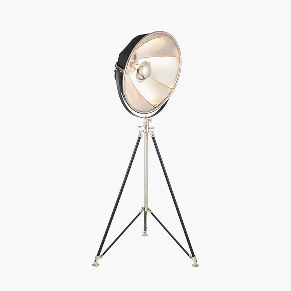 Lambeth Floor Lamp - Black / Silver
