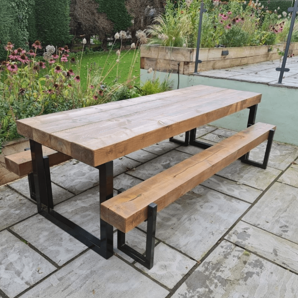 Outdoor bench tables for sale deals