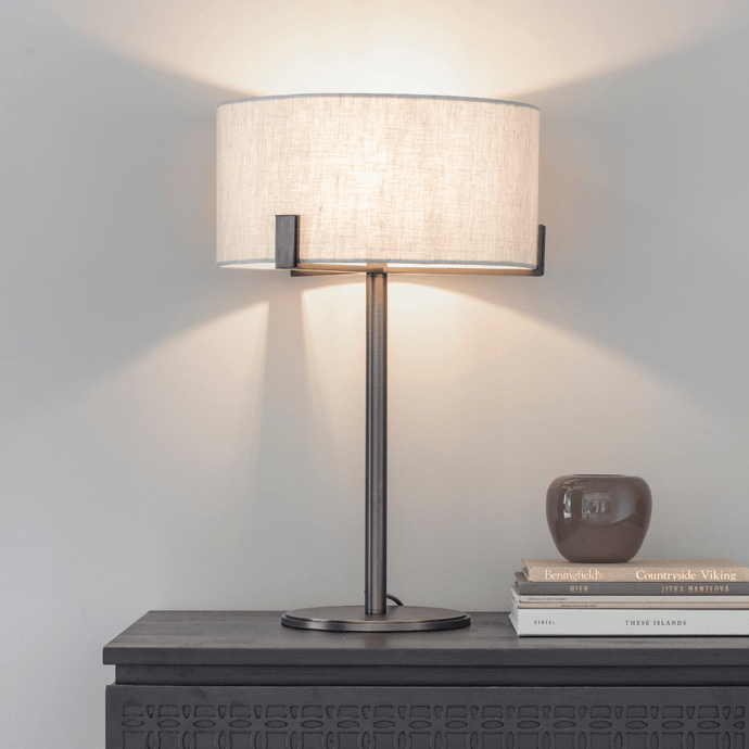Mayville Table Lamp - Natural / Brushed Bronze