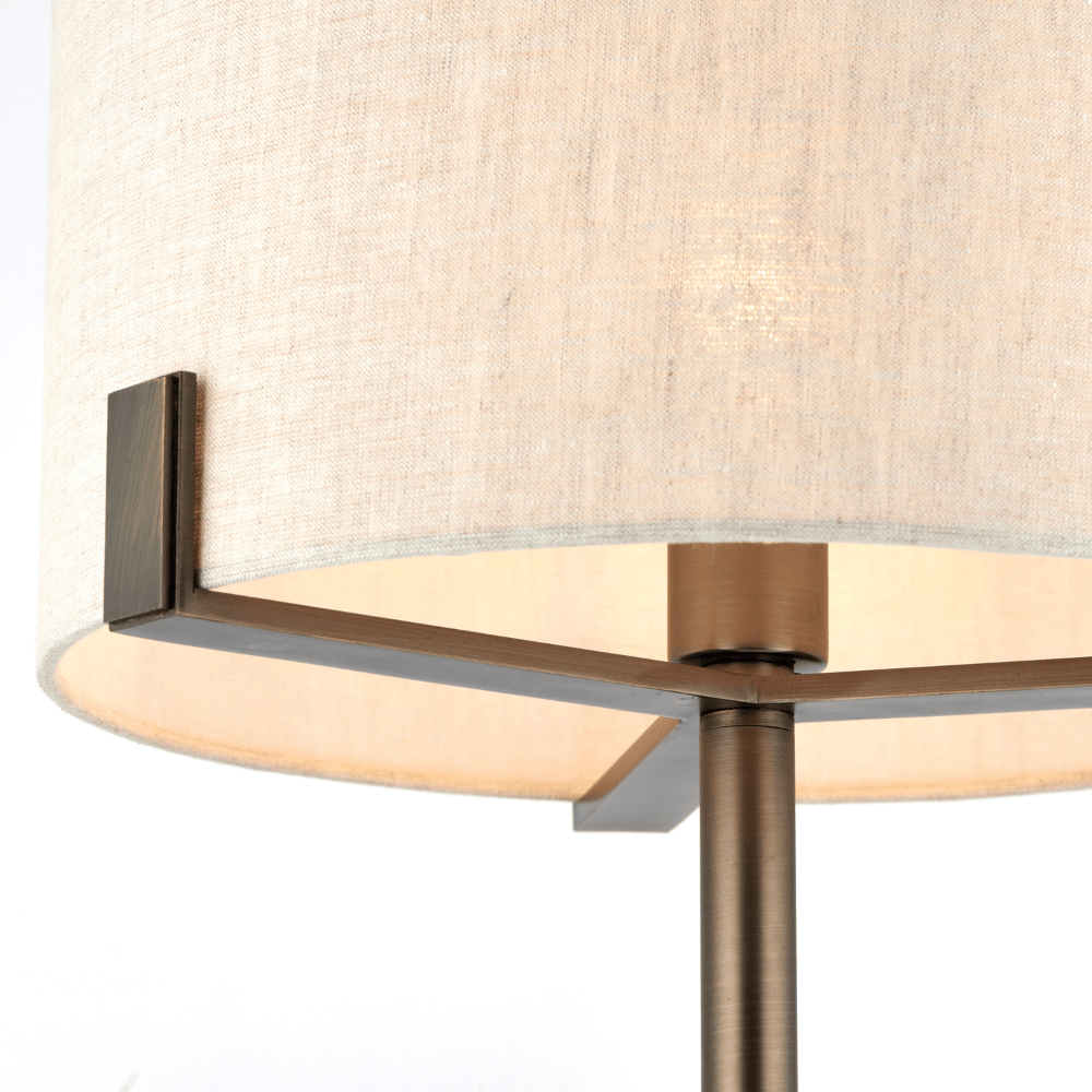 Mayville Table Lamp - Natural / Brushed Bronze