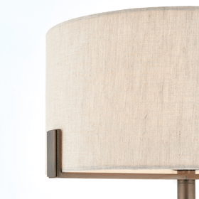 Mayville Table Lamp - Natural / Brushed Bronze