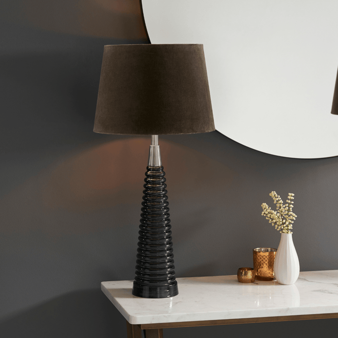Moreton Table Lamp - Grey / Mocha
