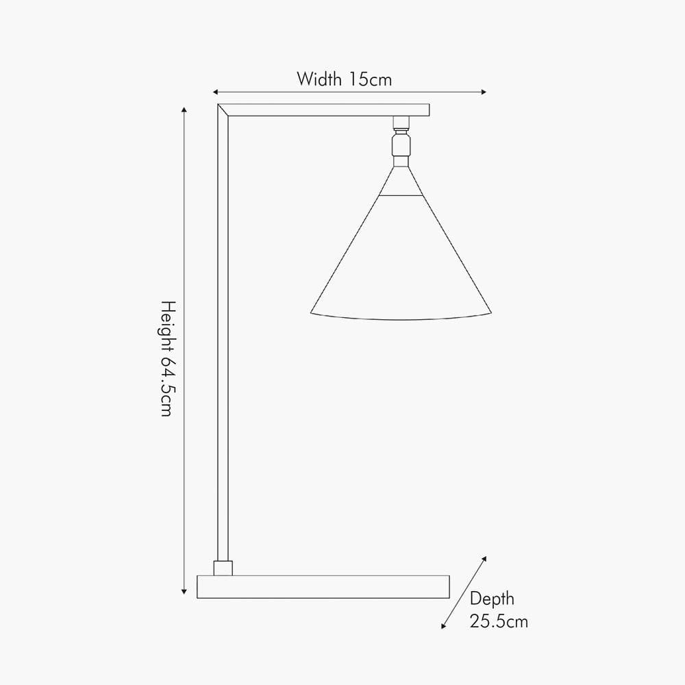 Poundbury Antique Brass Table Lamp