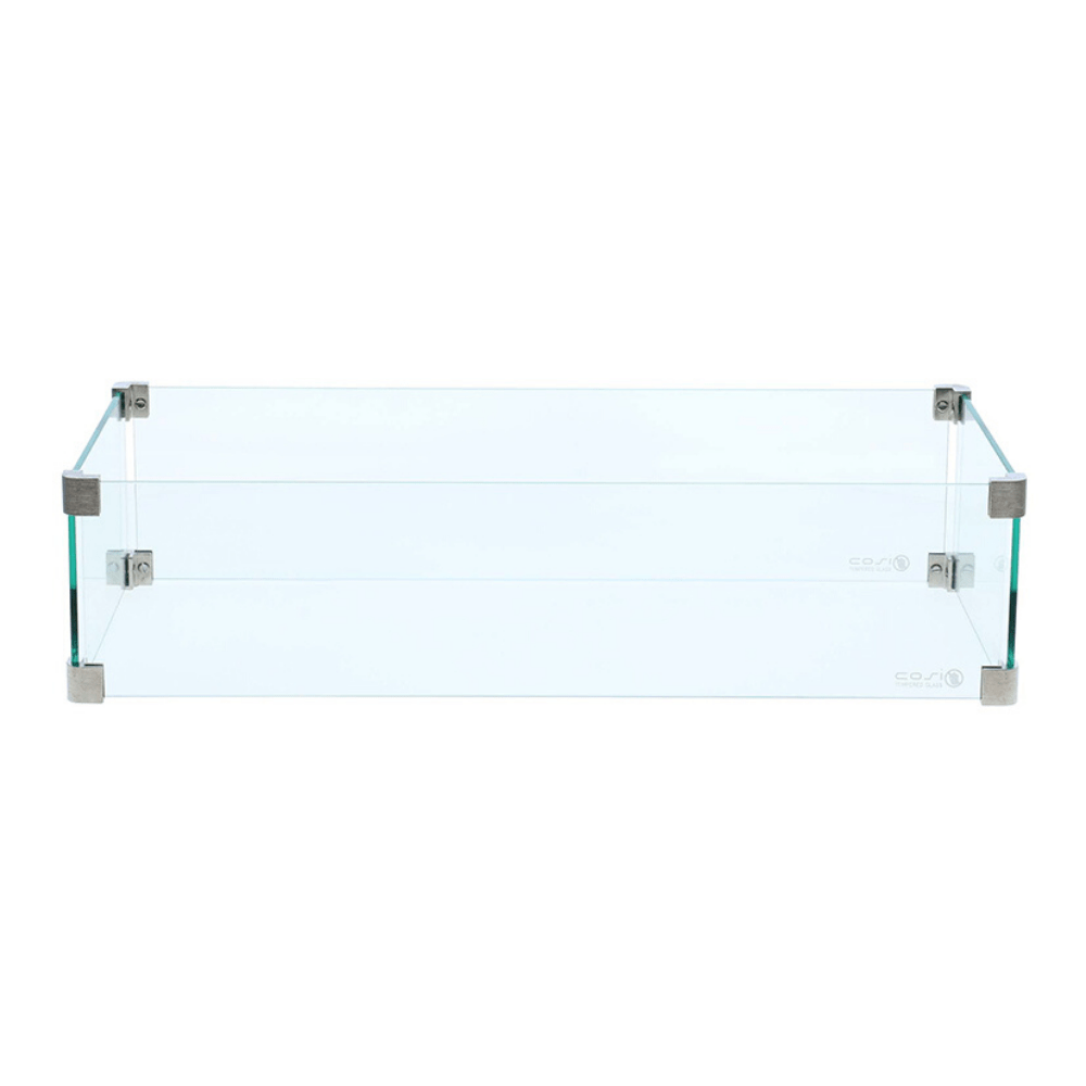 Fire Pit Safety Glass - Rectangular