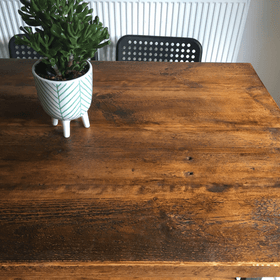 Rugger brown reclaimed dining table