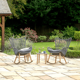 Nero Outdoor Rocker Bistro Set Hemming Wills
