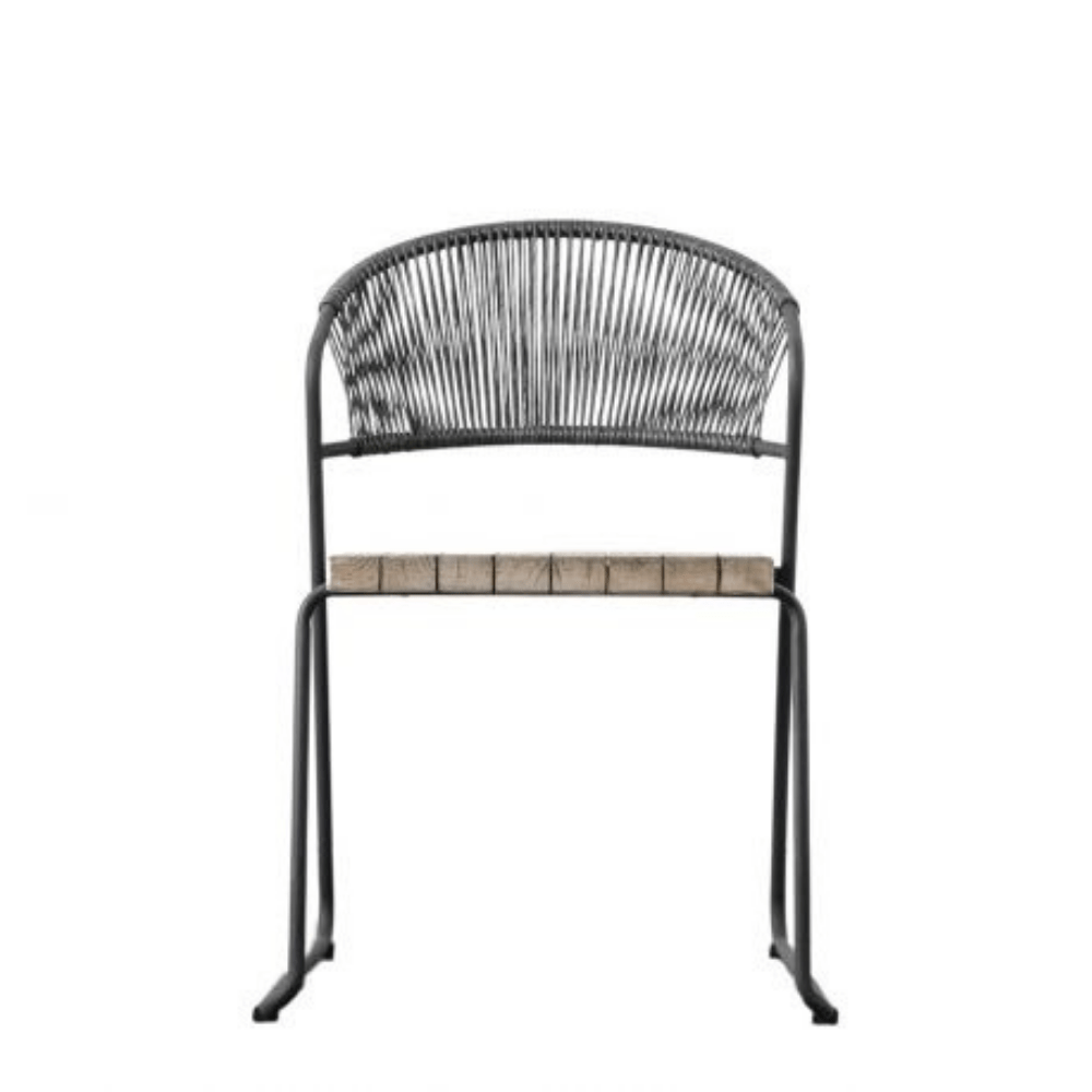 Dante Teak Outdoor Dining Chair - Set of 2